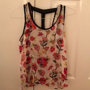 flowy floral tank